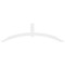 Ekena Millwork Archdale Architectural Grade PVC Gable Bracket, 84"W x 24 1/2"H x 2"D x 4"F, 7/12 Pitch GBP084X25X0204ARC00 - alternate 5
